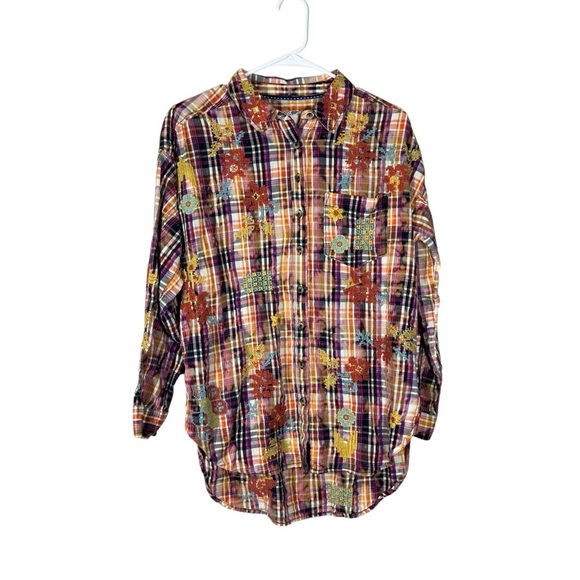 Anthropologie Pilcro Plaid Crafted Button Down Size Small - Picture 5 of 14